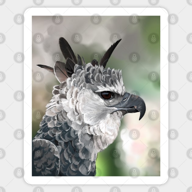 Harpy Eagle Sticker by BarefootSeeker